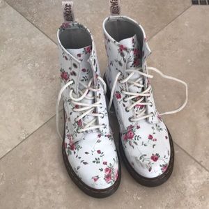 Dr. Martens floral boots
